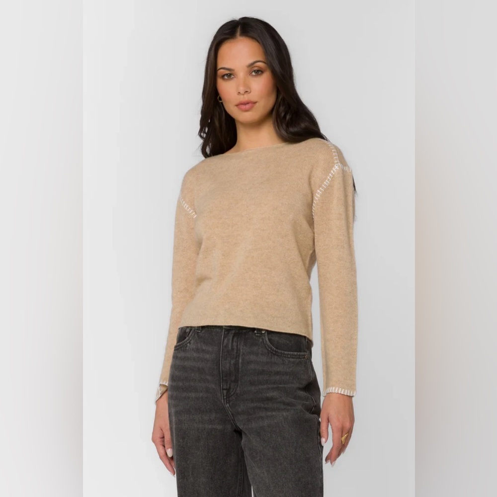 Velvet Heart Arbor‎ Dune Sweater Wool Cashmere Boatneck